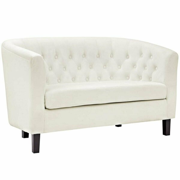 Modway Furniture 29.5 H x 49 W x 28.5 L in. Prospect Velvet Loveseat, Ivory EEI-2615-IVO